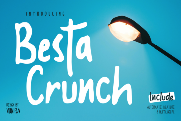 Besta Crunch: A Joyful Display Font for Editorial Design