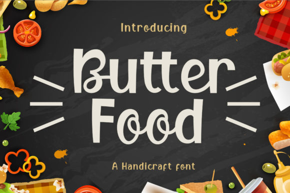 Butter Food: A Joyful Display Font for Creative Marketers