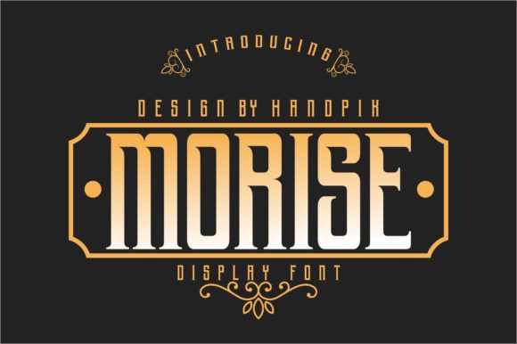 Discover Morise: A Font for Elevating Editorial Design