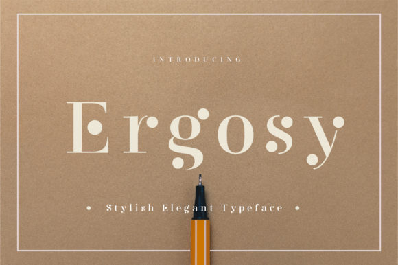 Elevate Your Brand with Ergosy: A Bold Display Font