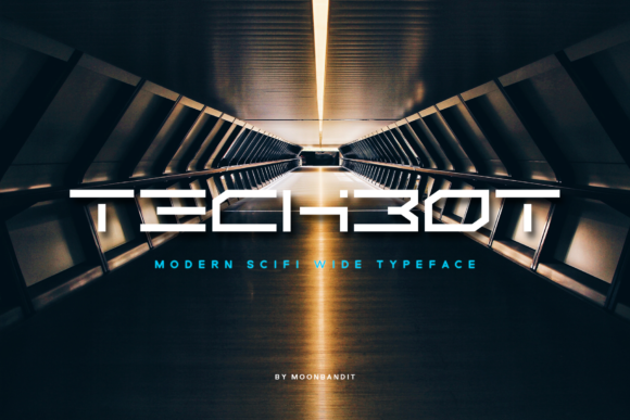 Enhance Your Web Design with Techbot, the Modern Display Font