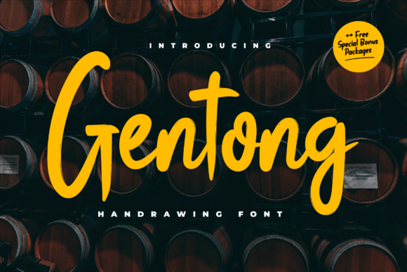 Gentong: A Joyful Display Font for Crafters and Creators