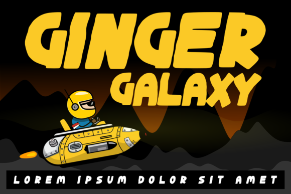 Ginger Galaxy: A Bold and Playful Display Font