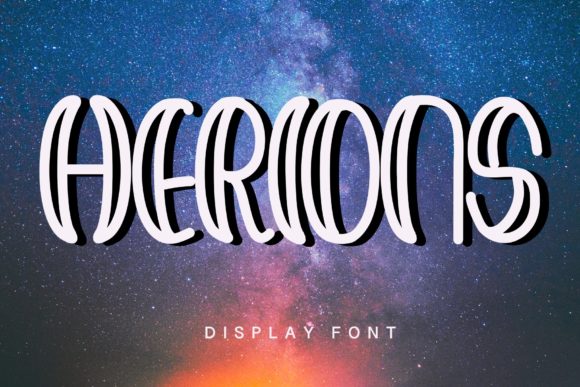Herions: A Futuristic Font for Creative Makers