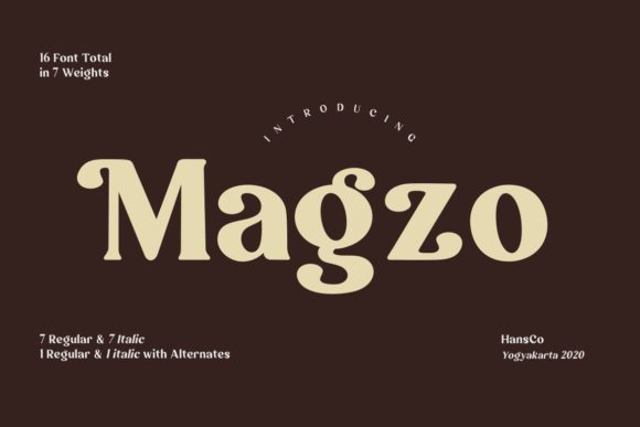 Magzo: A Bold and Unique Display Font for Editorial Design