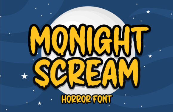 Monight Scream: A Bold Font for Halloween Campaigns