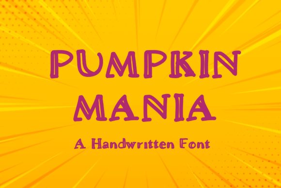 Pumpkin Mania: A Playful Display Font for Creative Projects