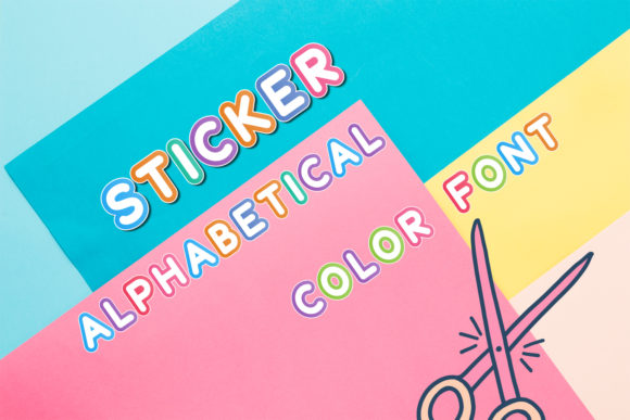 Sticker Alphabetical: A Bold and Friendly Display Font