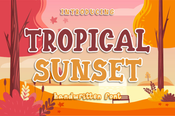 Tropical Sunset: A Bold Display Font for Eye-Catching Web Design